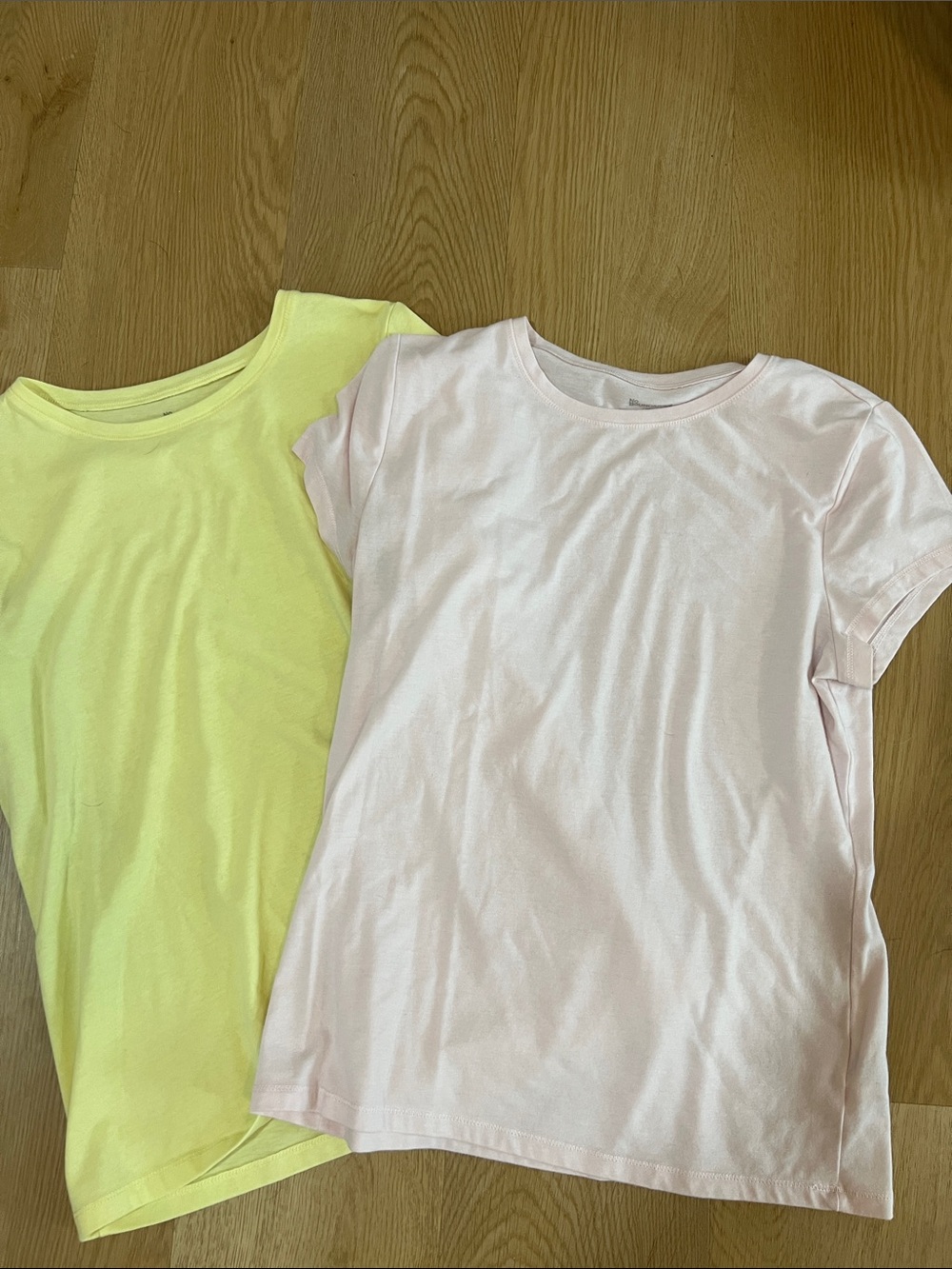 No Boundaries Short Sleeve Tee — Pale Pink & Pale Yellow
